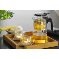 Haonai high quality glass tea pot set/tea glass pot